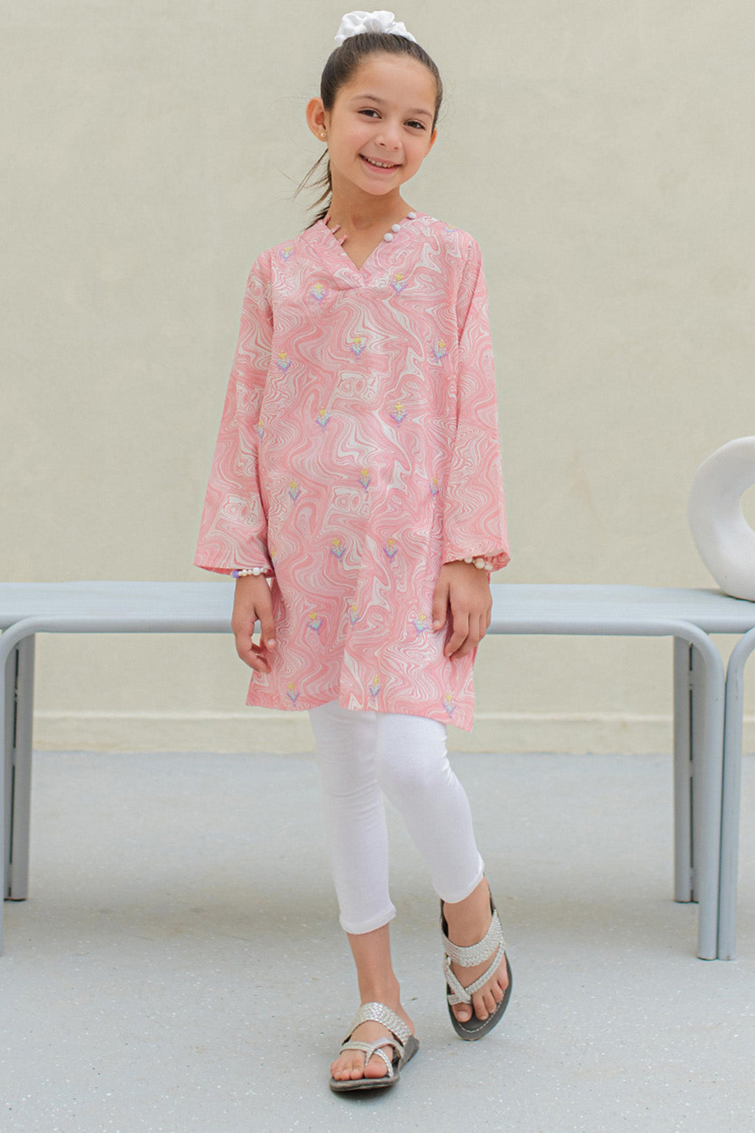 1 Piece Pink Lawn Embroidered Kurta - Ready to Wear - Zellbury – ZELLBURY