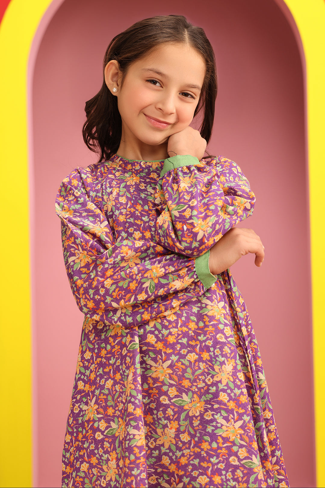 1 Piece Purple Karandi Kurta - Ready to Wear - Zellbury – ZELLBURY