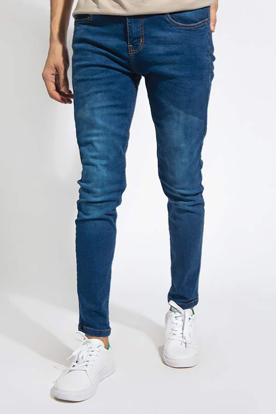 Buy Slim-Fit Blue Jeans for men on Sale price 1008 Zellbury MAN