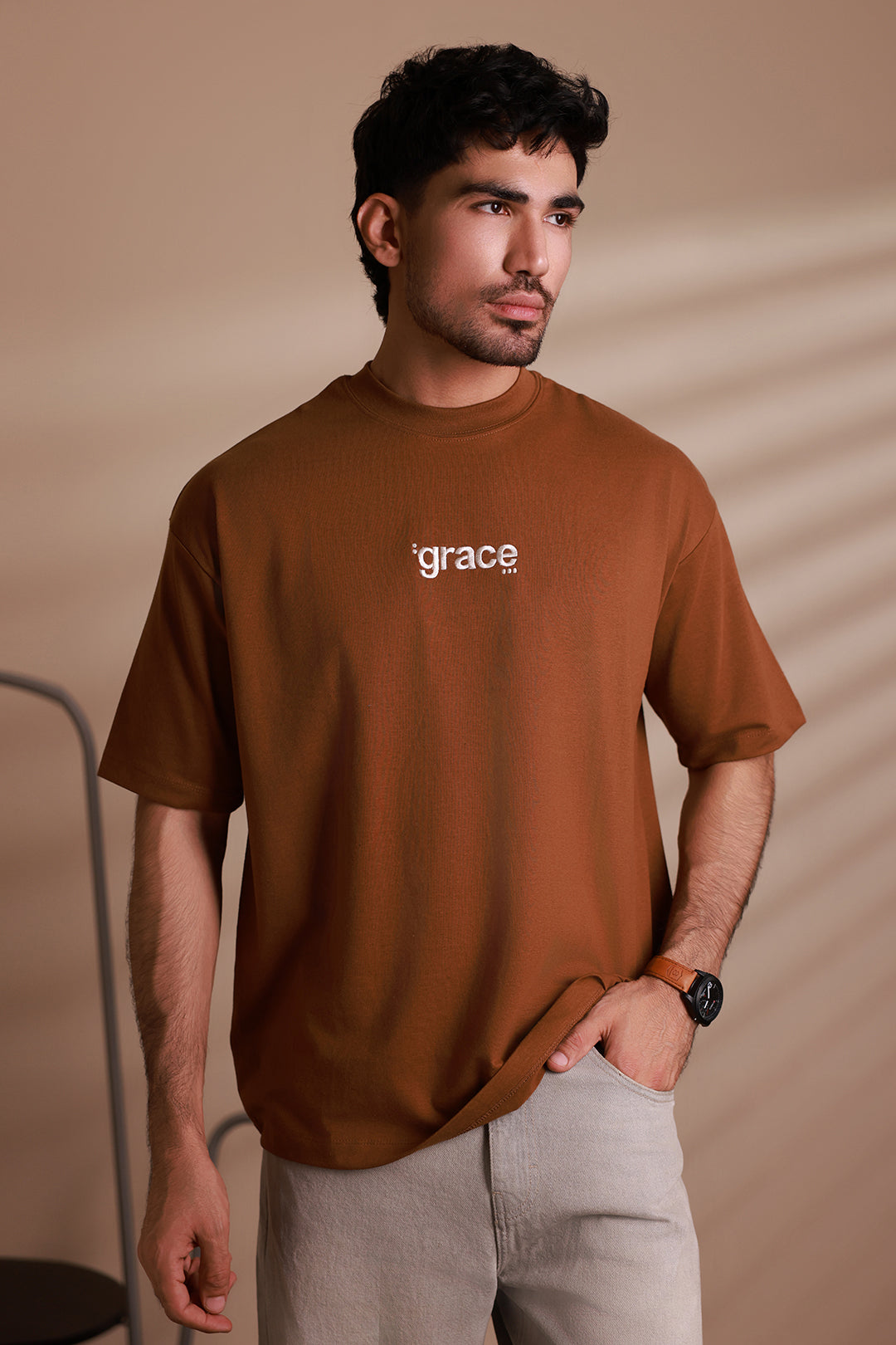 Oversized Graphic T-Shirt D023 - Main Image