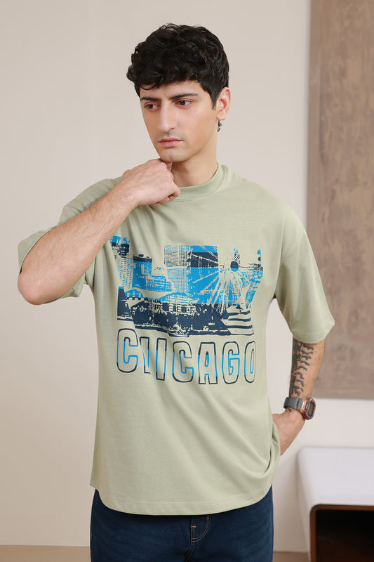 Oversized Graphic T-Shirt - D102