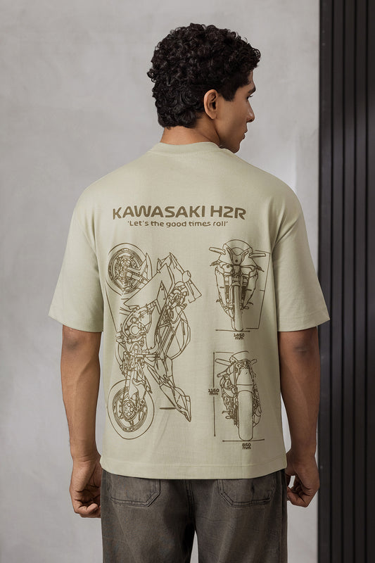 Oversized Graphic T-Shirt - D158