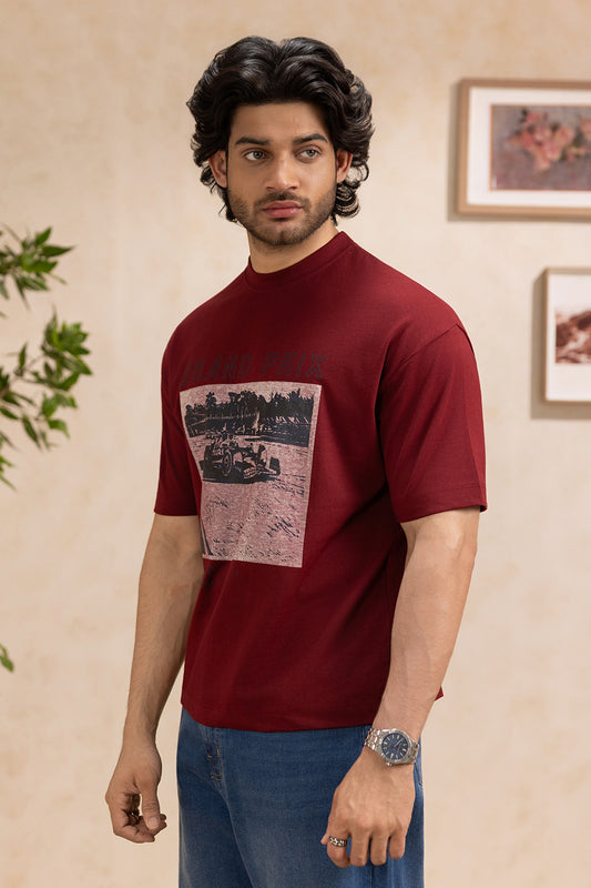 Oversized Graphic T-Shirt - D161