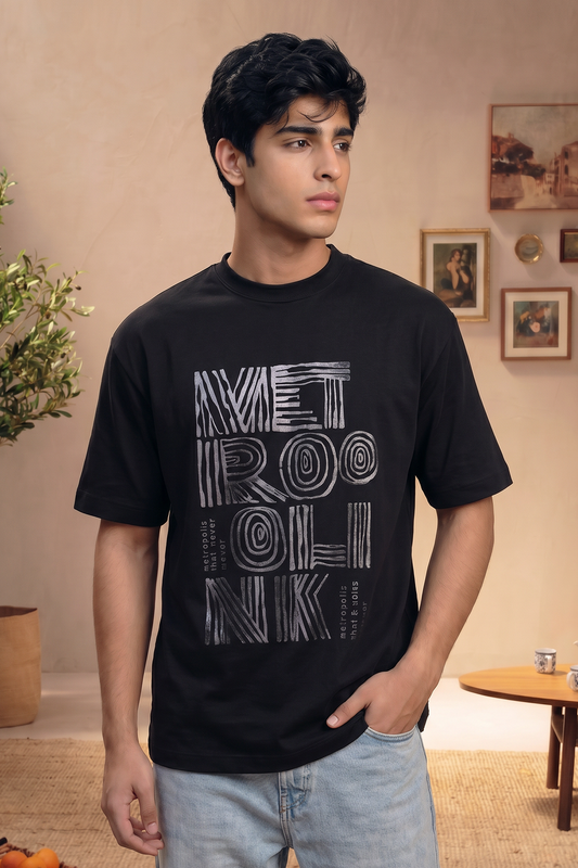Oversized Graphic T-Shirt - D004