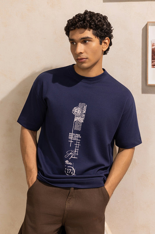 Oversized Graphic T-Shirt - D021