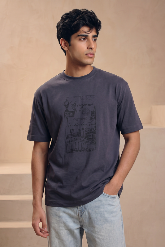 Oversized Graphic T-Shirt - D030