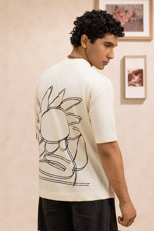 Oversized Graphic T-Shirt - D032