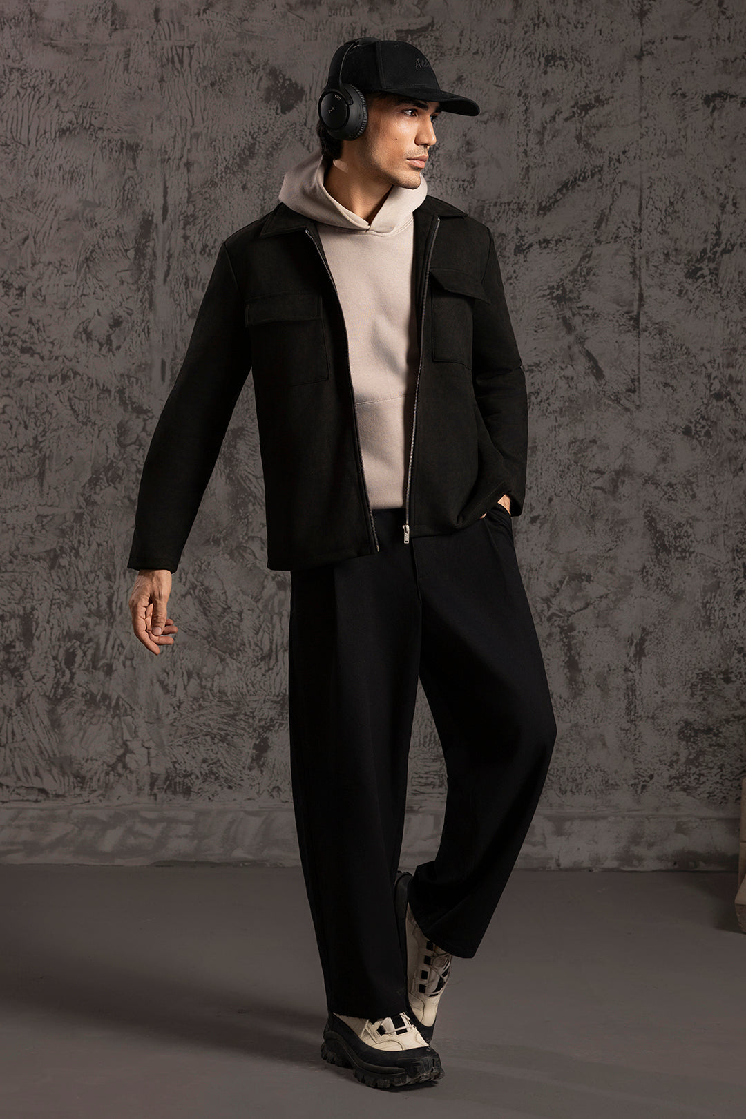 Faux Suede Jacket - 5008