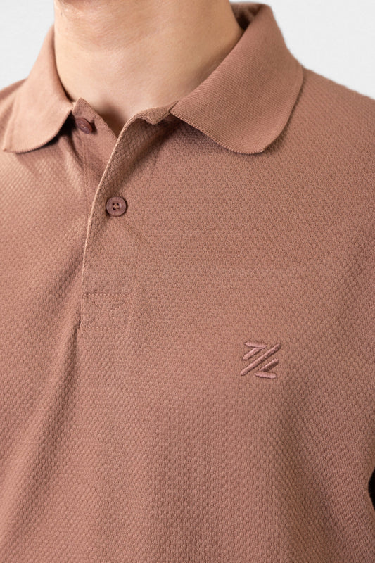 Herringbone Textured Polo - 5001