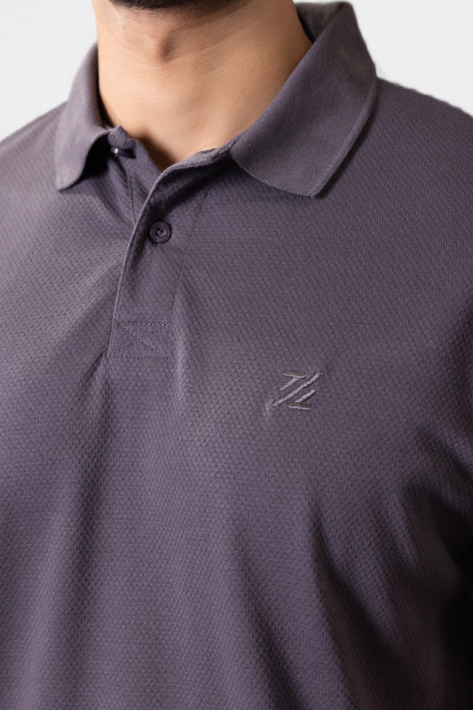 Herringbone Textured Polo - 5001