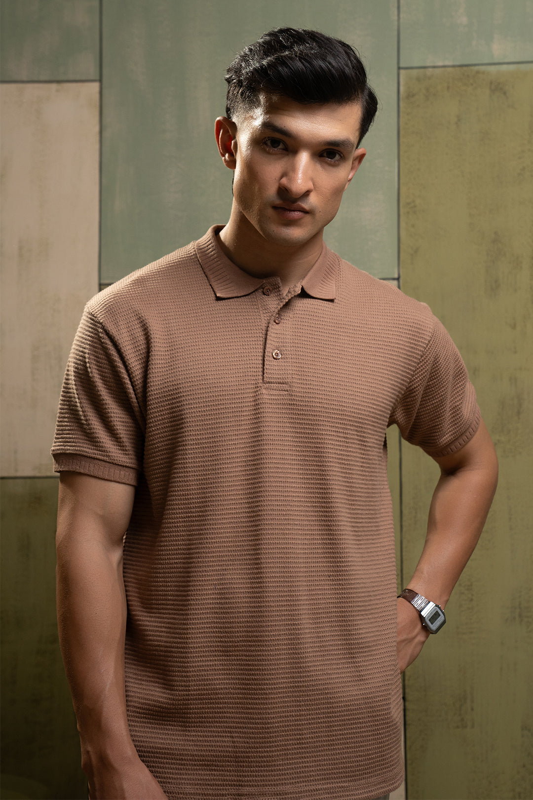 Textured Polo - 5004
