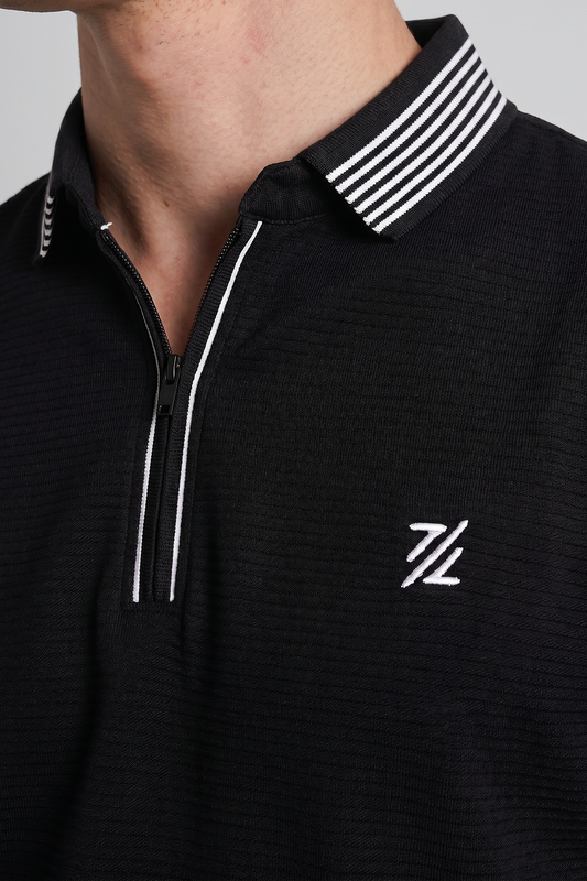 Ottoman Textured Polo - 6002