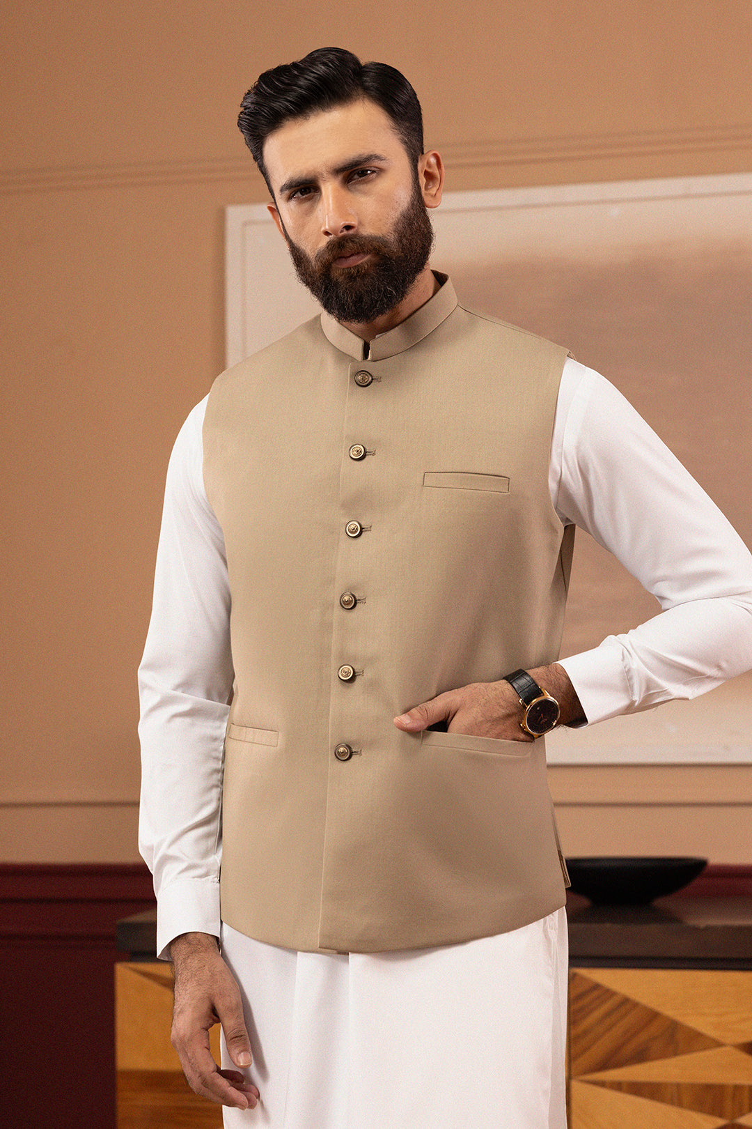 Waist Coat for Men at reasonable price - Zellbury