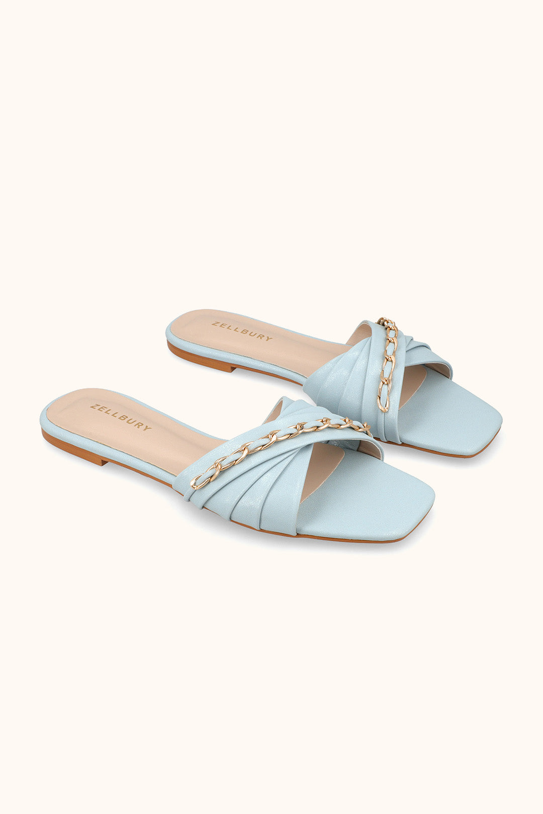 Slides Black Leather (PU) Women Footwear zellbury