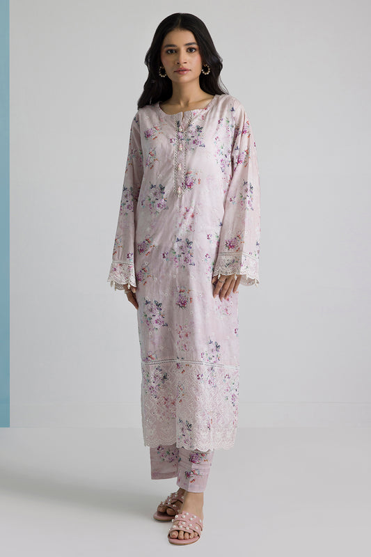 Embroidered Kurta Trouser - 2594