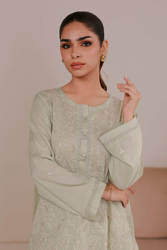 Embroidered Kurta Trouser - 2626
