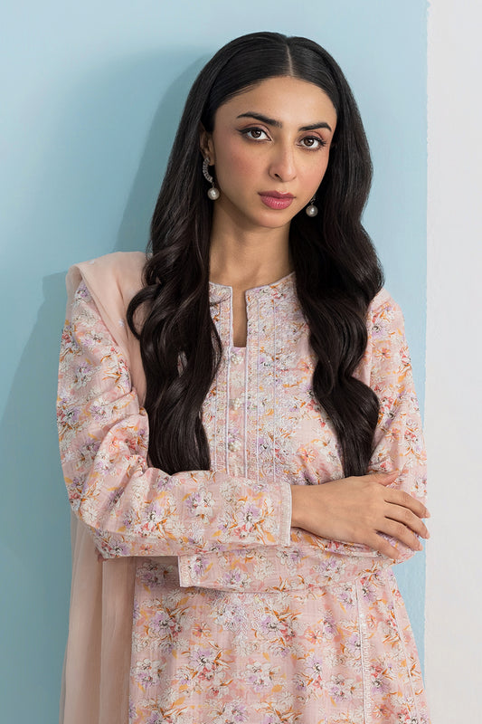Embroidered Kurta Dupatta Trouser - 2504