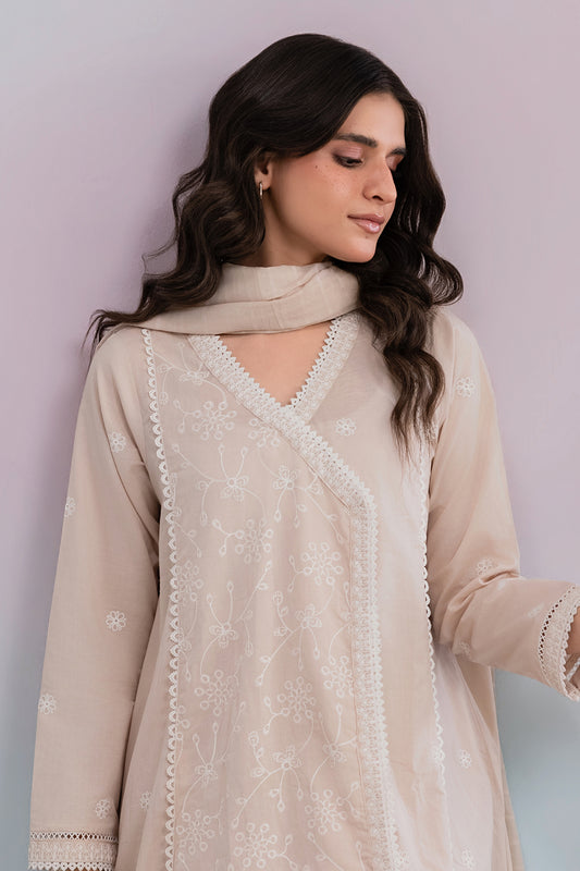 Embroidered Kurta Dupatta Trouser - 2611