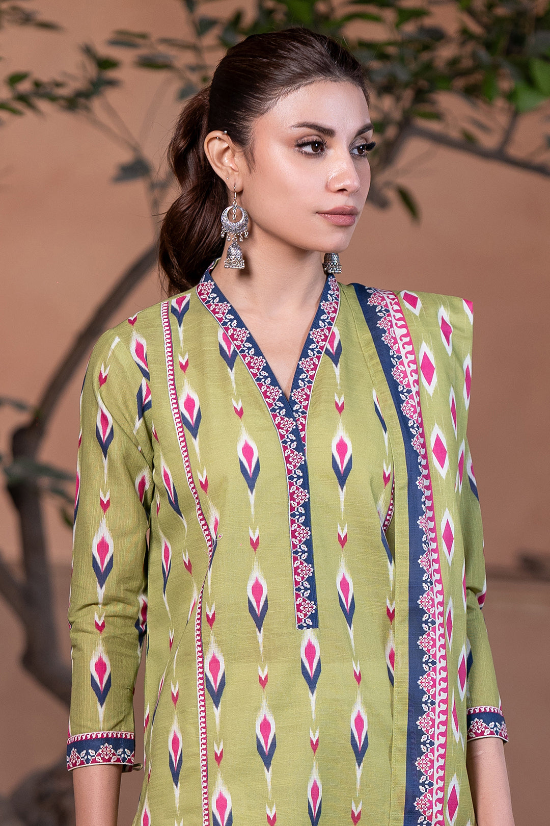 ALEEZAY Viscose EMB Shirt & Dupatta  (Unstitched)