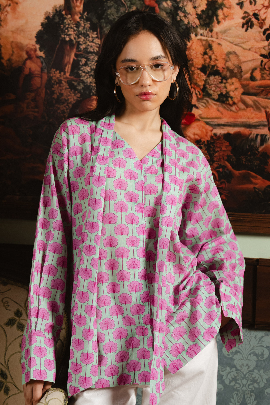 Natural cambric shirt main image 1