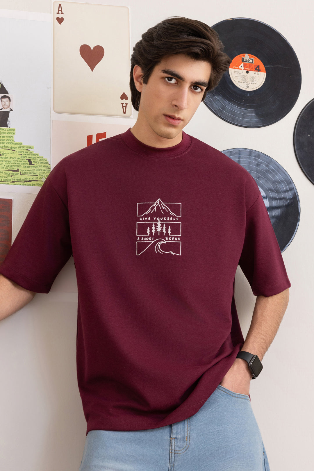 Oversized Graphic T-Shirt - D123