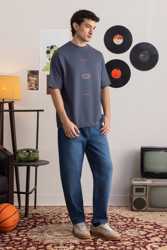 Oversized Graphic T-Shirt - D116