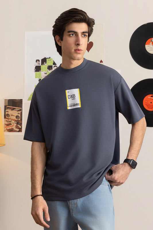 Oversized Graphic T-Shirt - D115