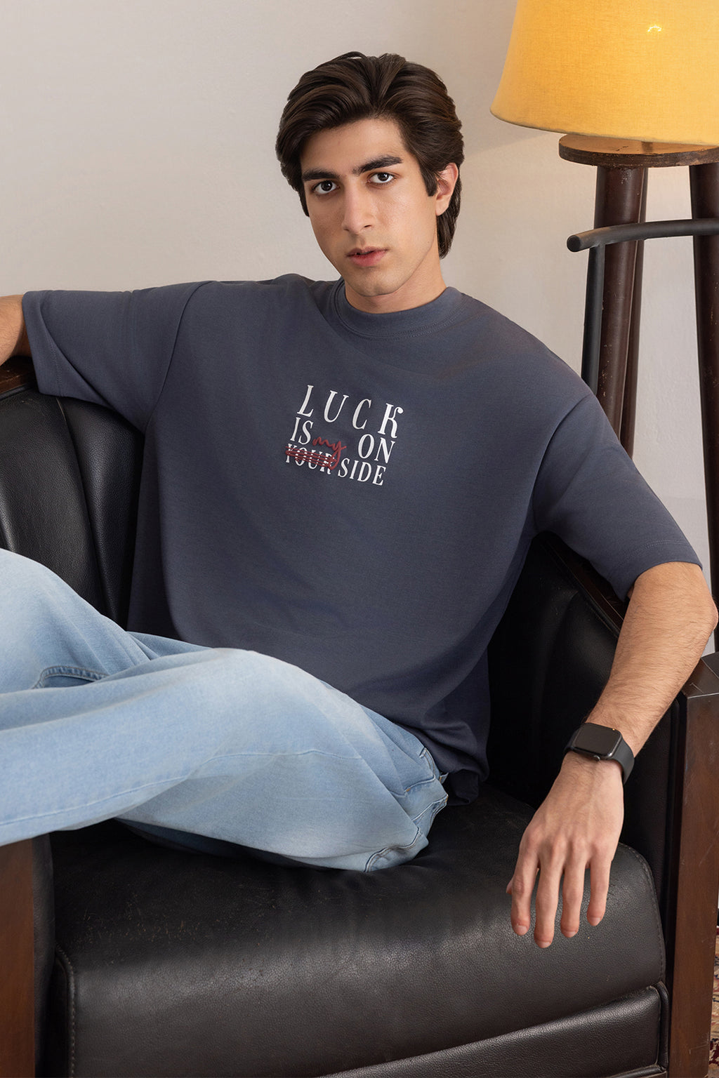 Oversized Graphic T-Shirt - D114