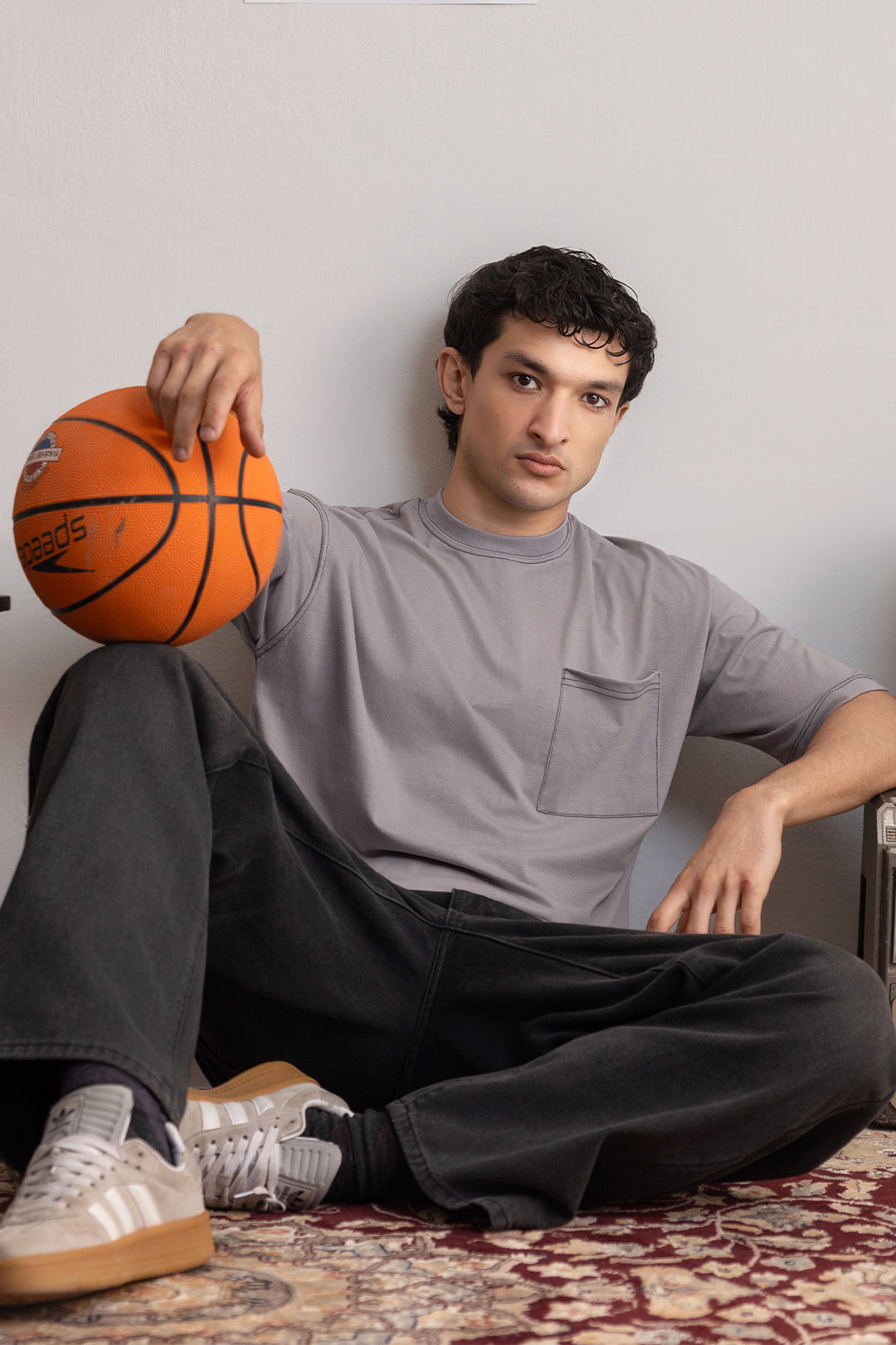 Basic Oversized Pocket T-Shirt - D107