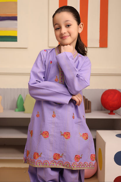 Embroidered Kurta Trouser - 2662
