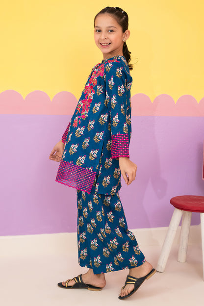Embroidered Kurta Dupatta Trouser - 3672