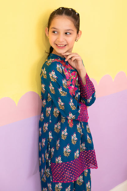 Embroidered Kurta Dupatta Trouser - 3672
