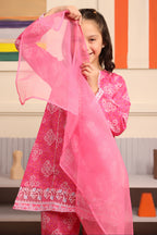 Embroidered Kurta Dupatta Trouser - 3684