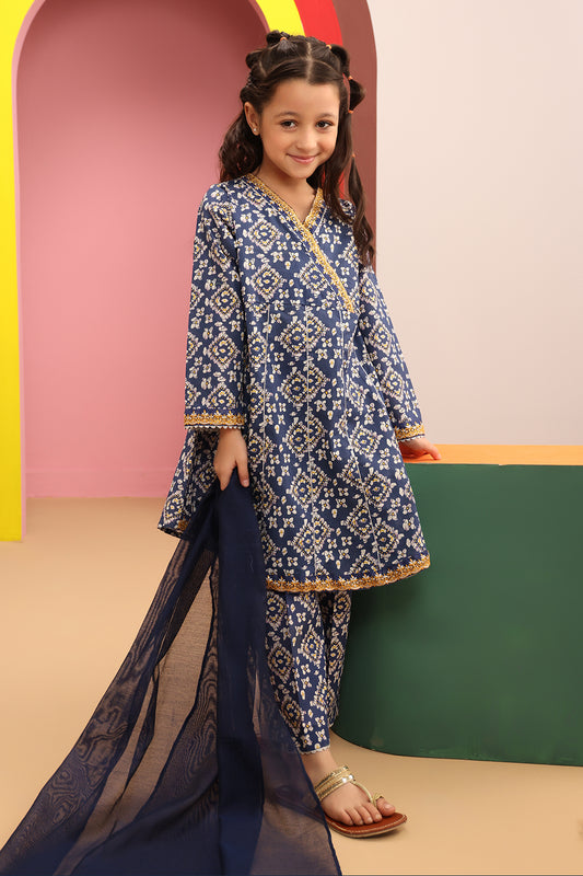 Embroidered Kurta Dupatta Trouser - 3821