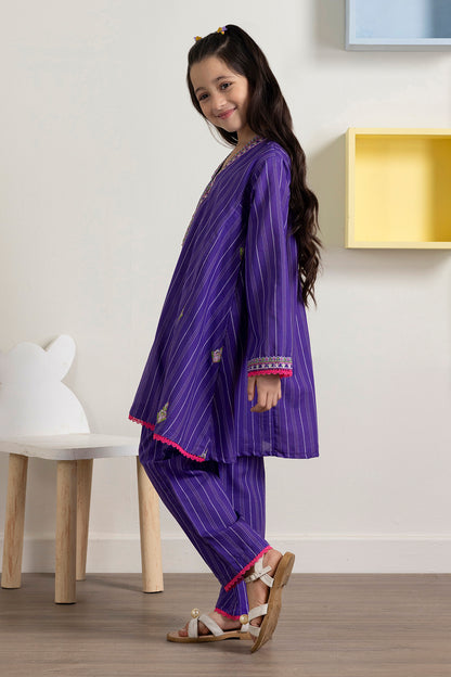 Embroidered Kurta Trouser - 2407