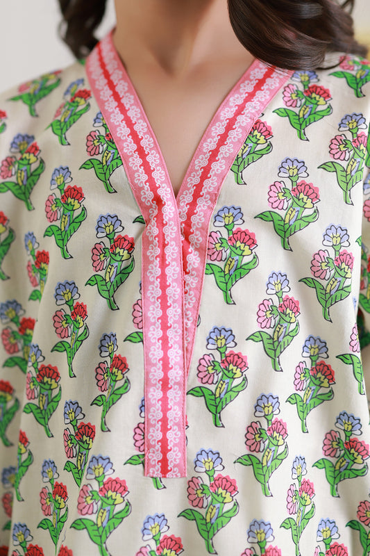 Embroidered Kurta Dupatta Trouser - 3410