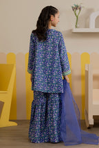 Embroidered Kurta Dupatta Trouser - 3411