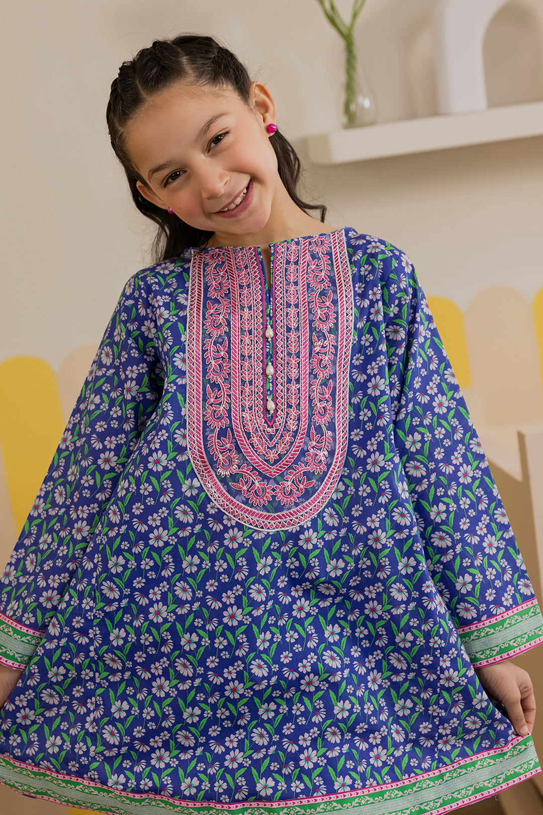 Embroidered Kurta Dupatta Trouser - 3411