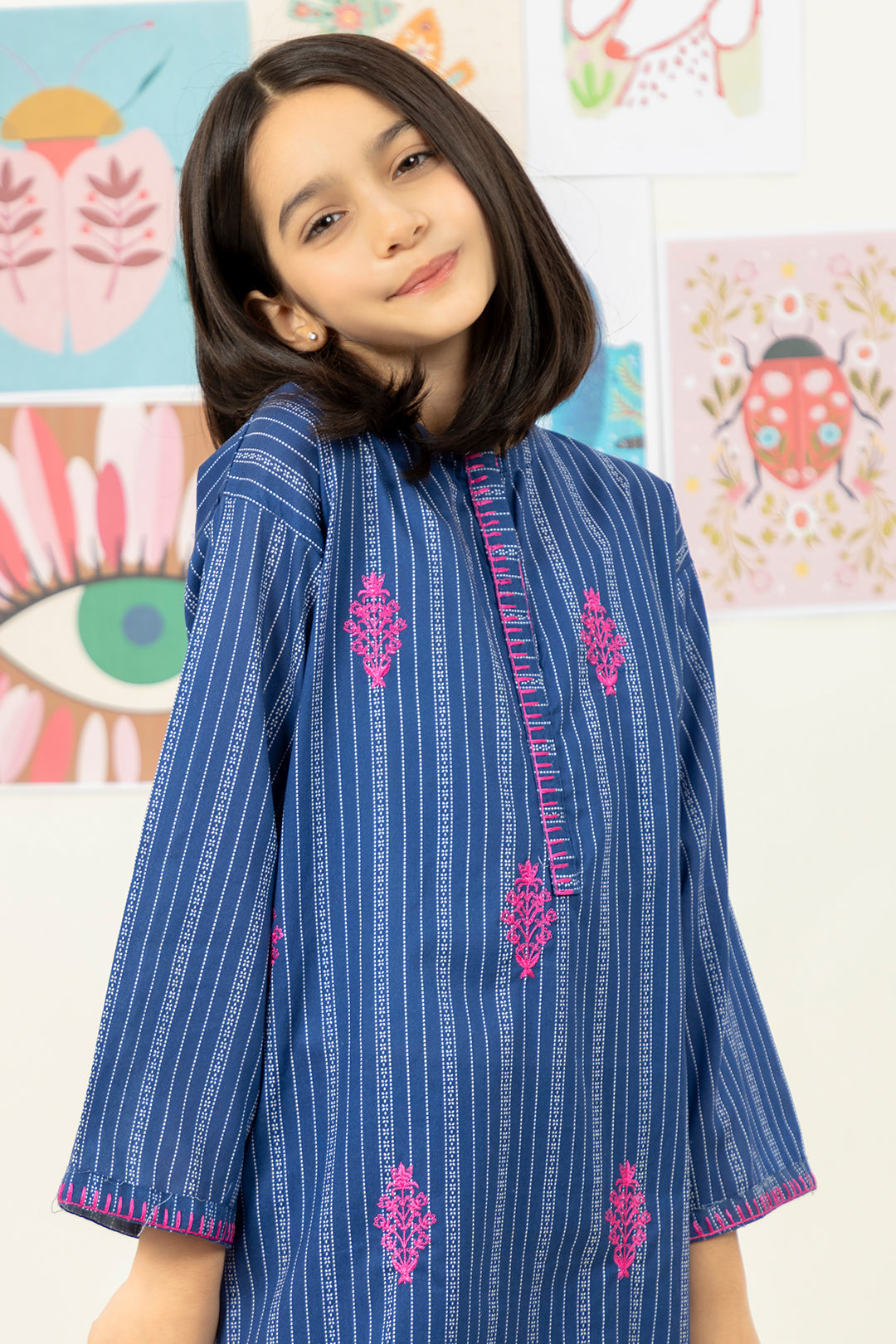 Embroidered Kurta Trouser - 2372