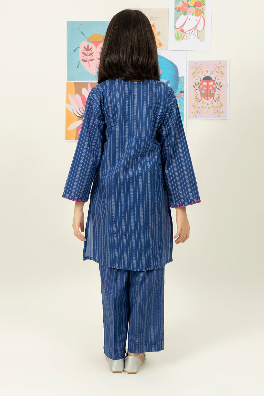 Embroidered Kurta Trouser - 2372