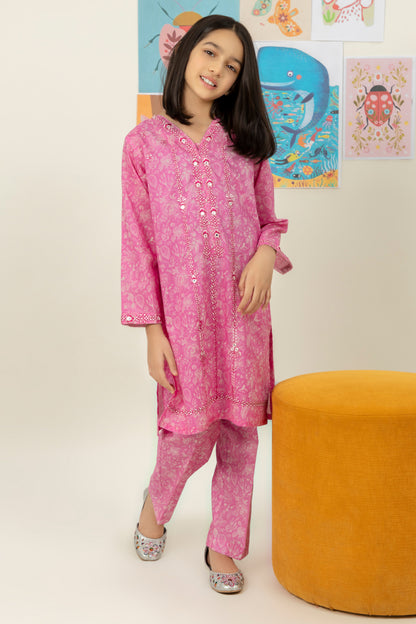 Embroidered Kurta Trouser - 2382