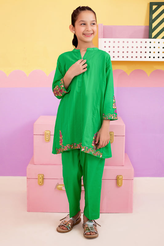 Embroidered Kurta Trouser - 2421