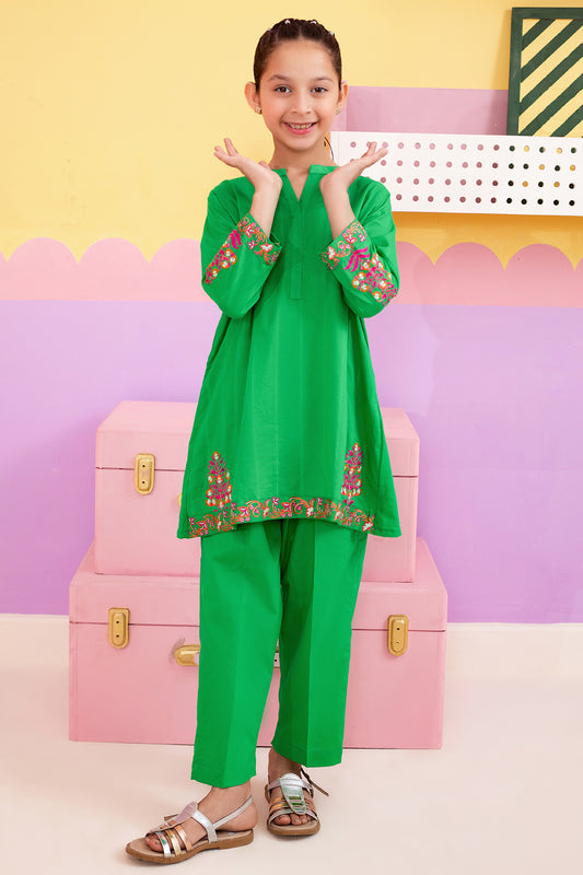 Embroidered Kurta Trouser - 2421