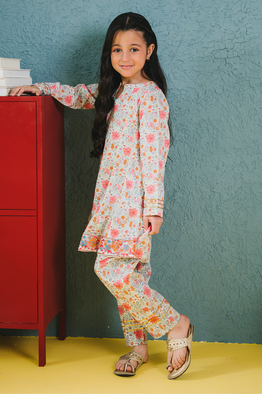 Embroidered Kurta Trouser - 2430