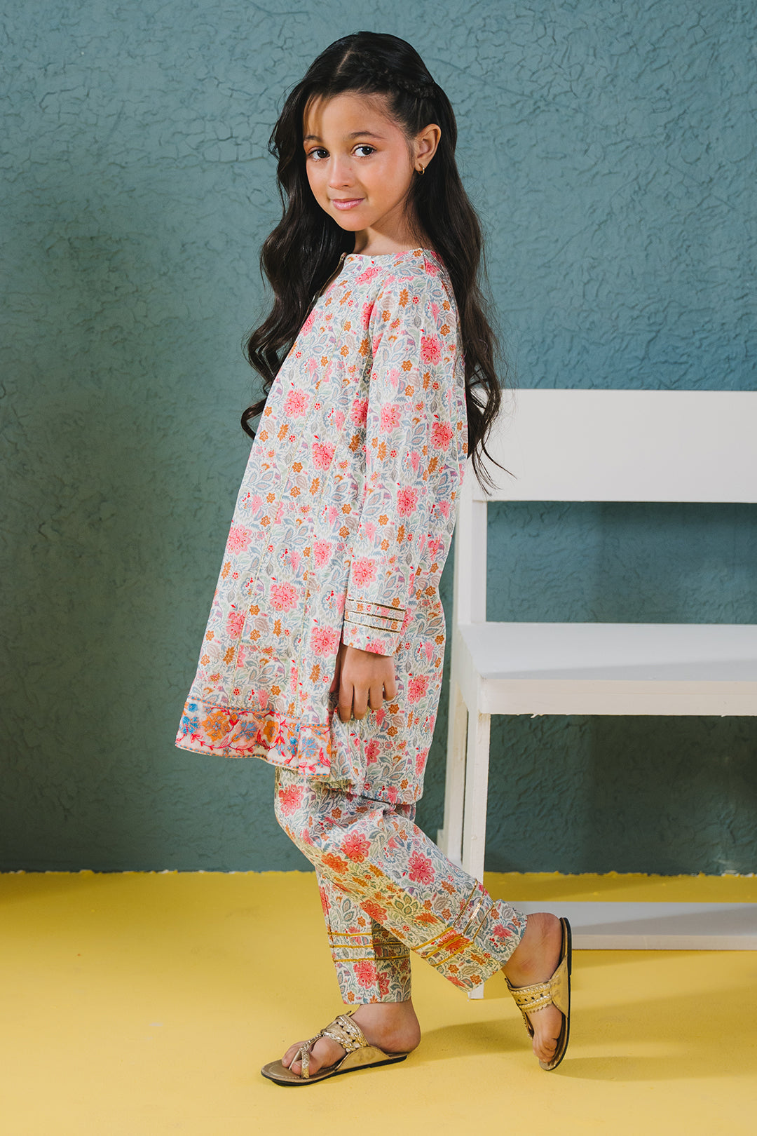 Embroidered Kurta Trouser - 2430
