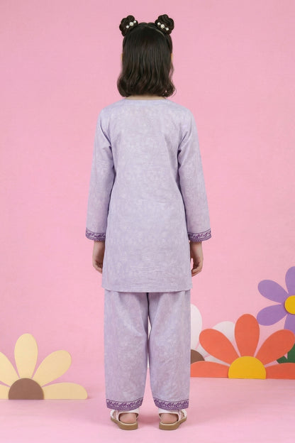 Embroidered Kurta Trouser - 2435