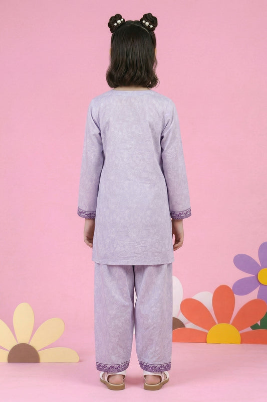 Embroidered Kurta Trouser - 2435