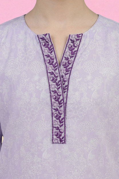 Embroidered Kurta Trouser - 2435