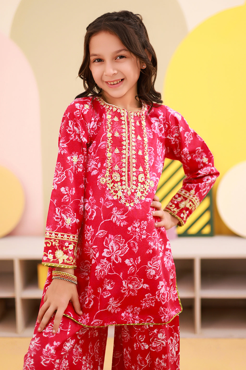 Embroidered Kurta Trouser - 2468