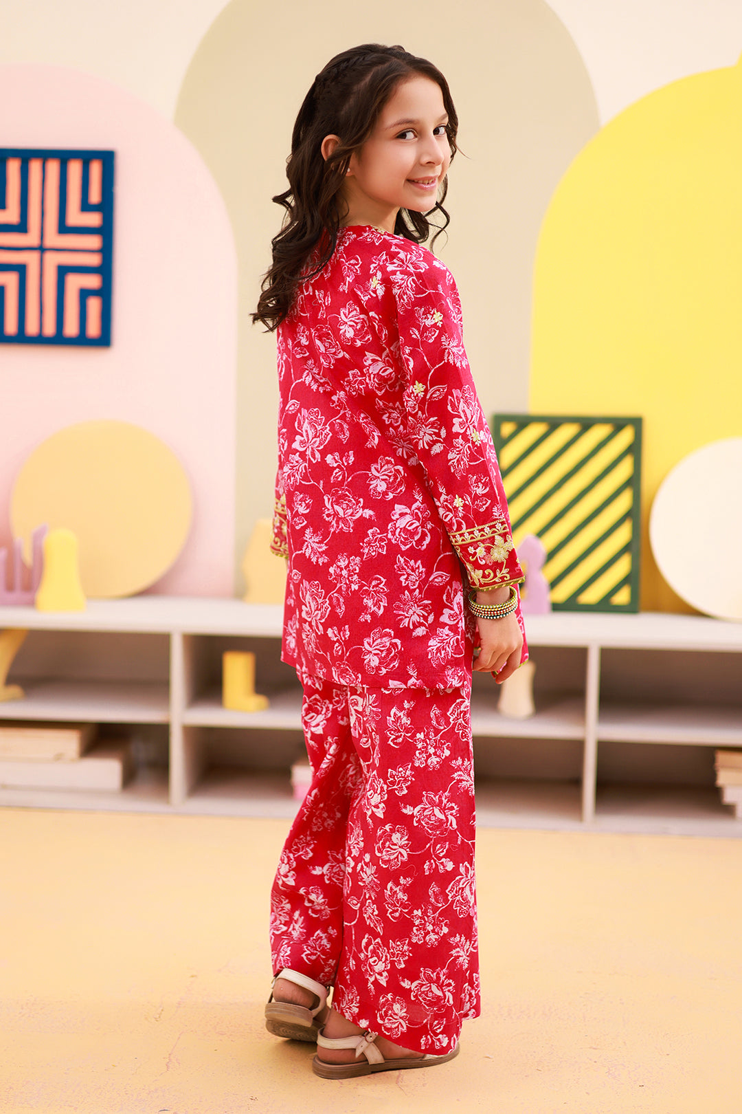 Embroidered Kurta Trouser - 2468